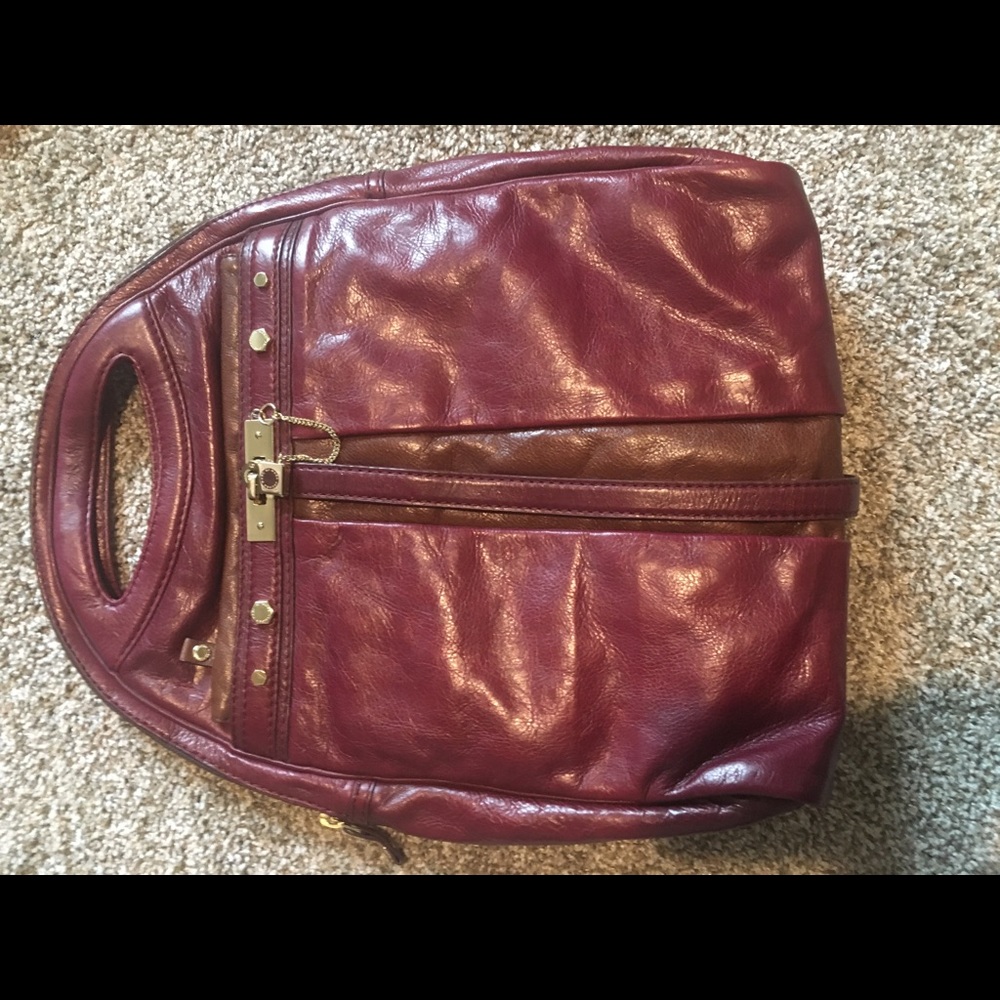 Marc by Marc Jacobs burgundy leather handbag